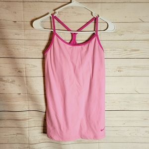 Nike dri fit 2 tone pink small tank top